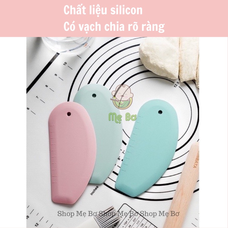 [Mẹ Bơ] Dao cắt bột/ vét bột silicon chắc chắn, xinh xắn dùng trong làm bánh