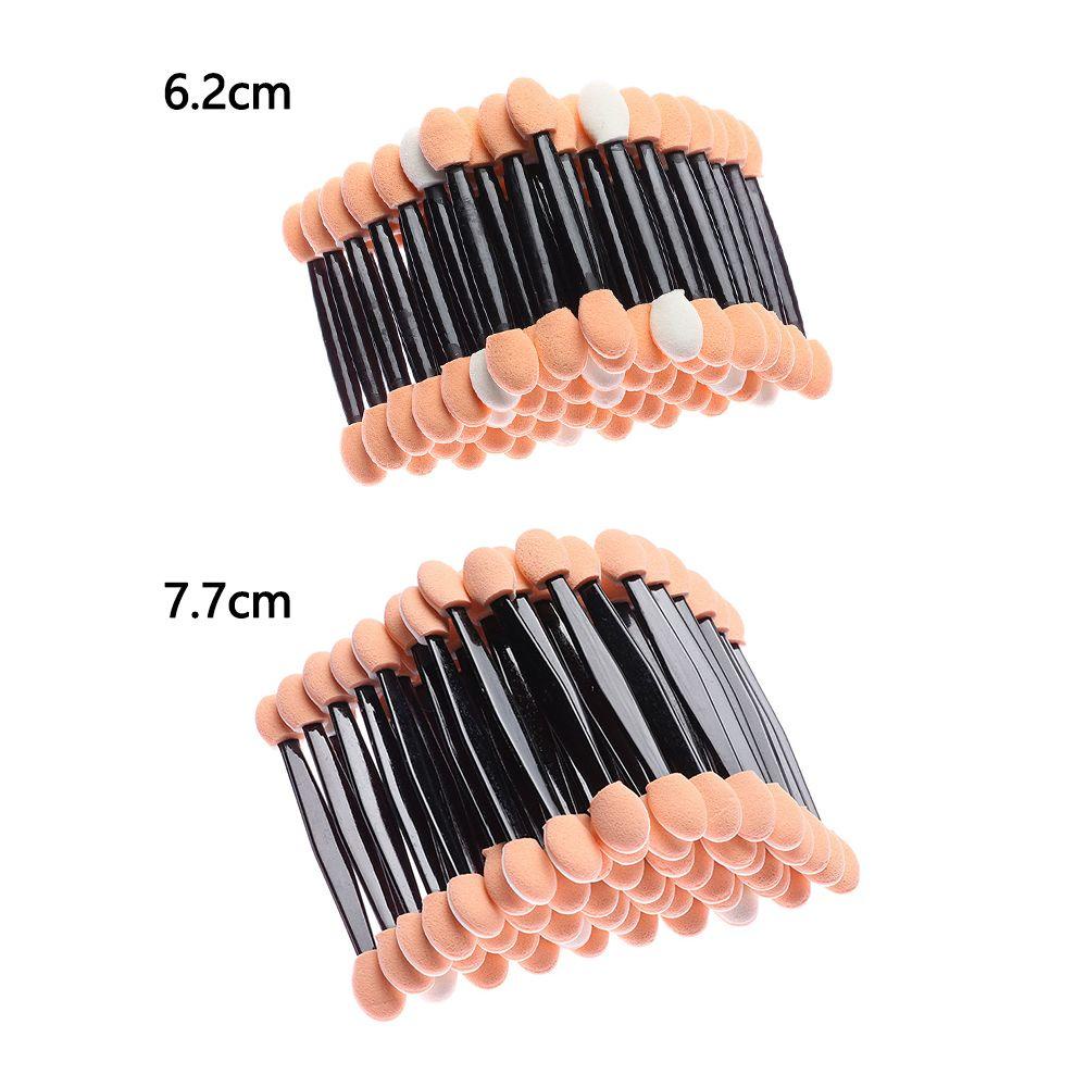 Set 50 Cọ Trang Điểm Mắt Hai Đầu Bằng Nylon An Toàn Cho Sức Khỏe