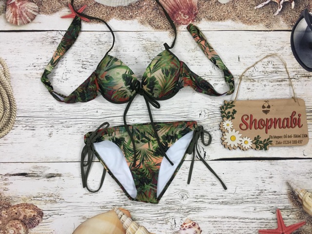 Đồ bơi bikini 2 mảnh khoe dáng hoa siêu đẹp