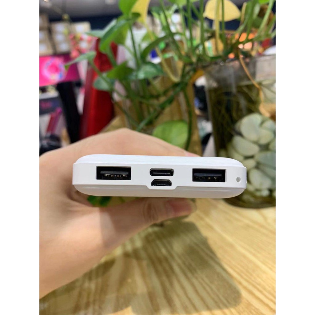 Pin sạc sự phòng Hoco CJ4 dung lượng 10000mAh 2 cổng USB và Type-C  hỗ trợ sạc nhanh, có đèn LED báo sạc