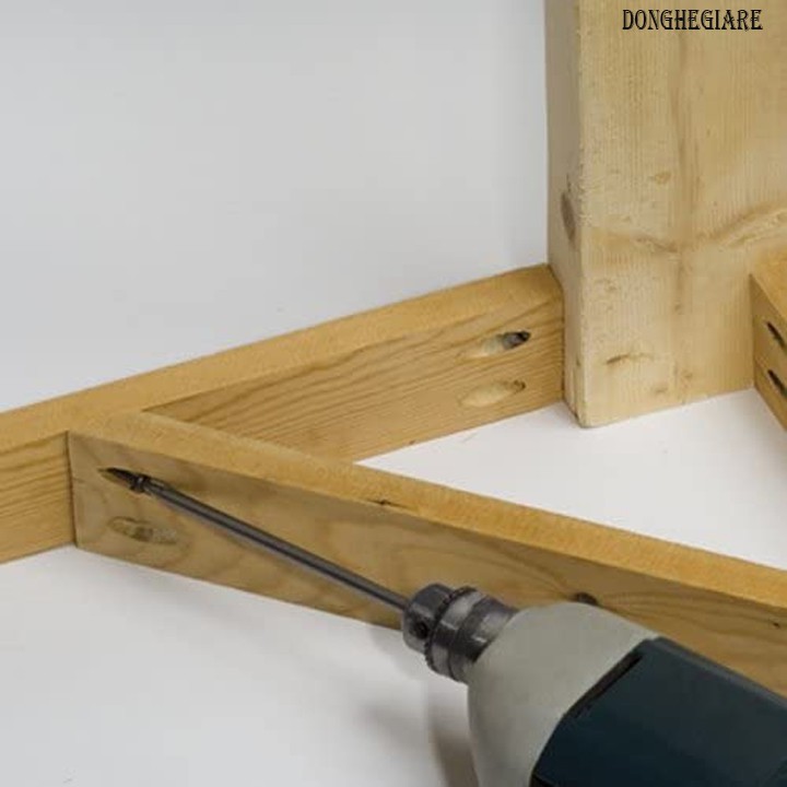 BỘ CỮ KHOAN CHÉO GỖ CÓ VAM KẸP DỤNG CỤ ĐỊNH VỊ KHOAN LỖ VÍT CHÉO CHO MÁY KHOAN CẦM TAY