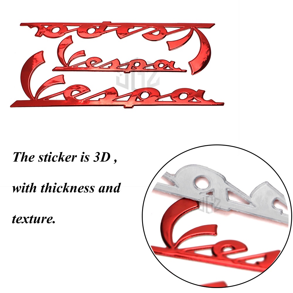 Bộ nhãn dán 3D trang trí xe Vespa Gts 300 Lx125 Lx150 125 150 Ie Sprint Primavera Lxv GTV