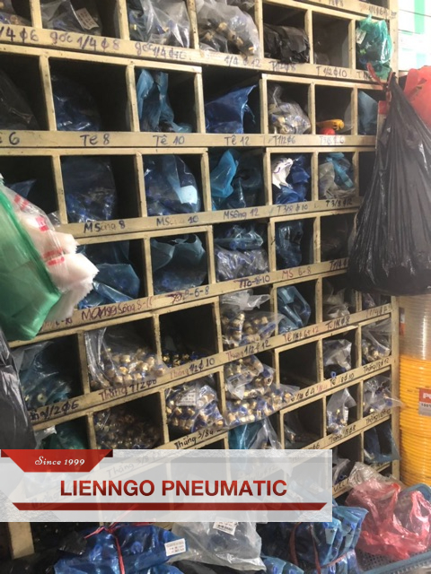 Đầu nối cắm nhanh khí nén ren 10, 13, 17, 21 nối ống dây 6, 8, 10, 12