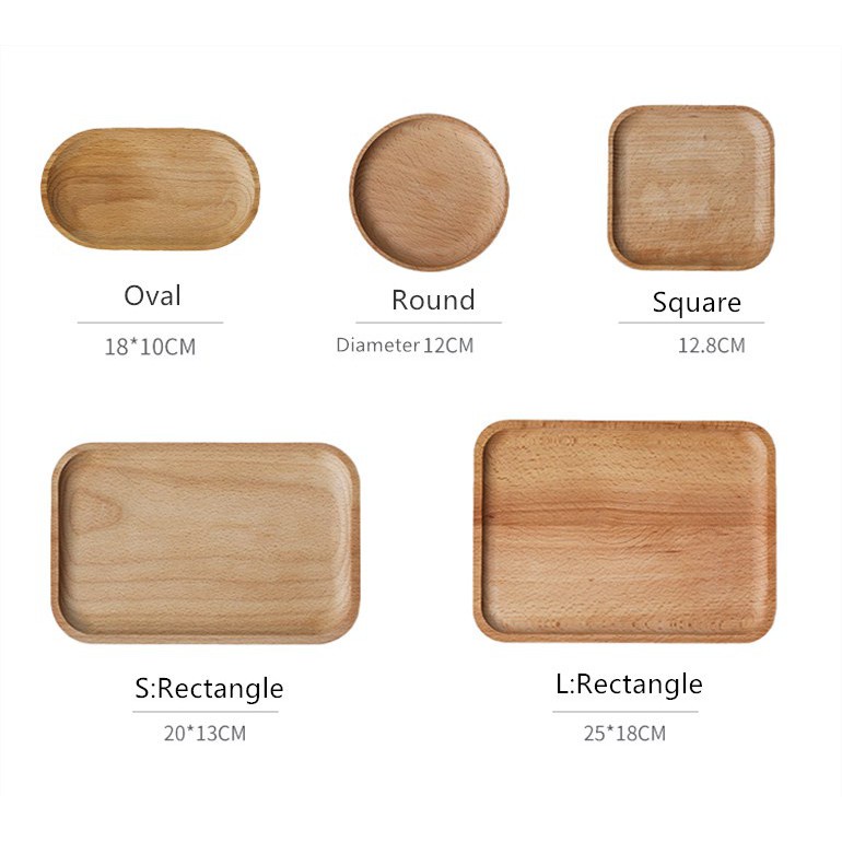 Khay Gỗ Đựng Cà Phê / Snack / Snack Tiện Dụng