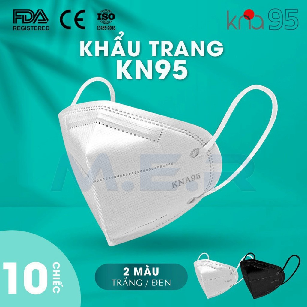 Khẩu Trang N95 - FFP2 Cao Cấp KNA95 - Tiêu chuẩn chất lượng Châu âu, FDA Hoa Kỳ