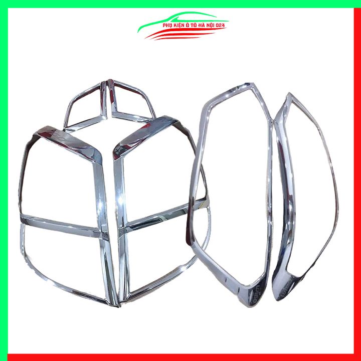Ốp viền đèn pha hậu mạ crom Toyota Wigo chống trầy trang trí bảo vệ xe
