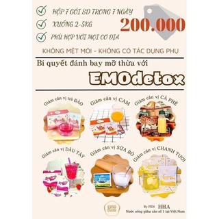 Nước giảm cân Emo Detox nhiều vị giảm cân nhanh trong 1 tuần