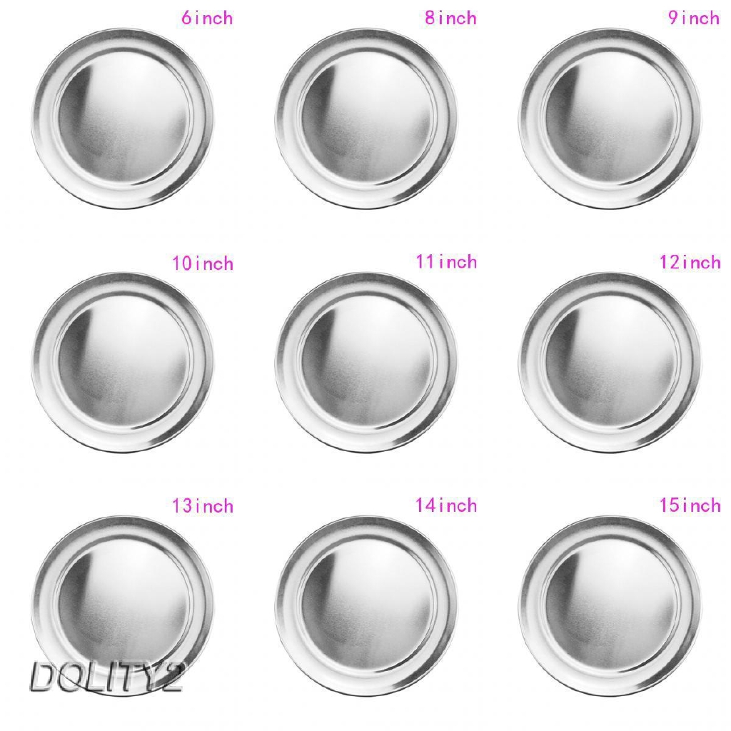 Khay Nướng Bánh Pizza Hình Tròn Bằng Nhôm 6inch 2 Cái