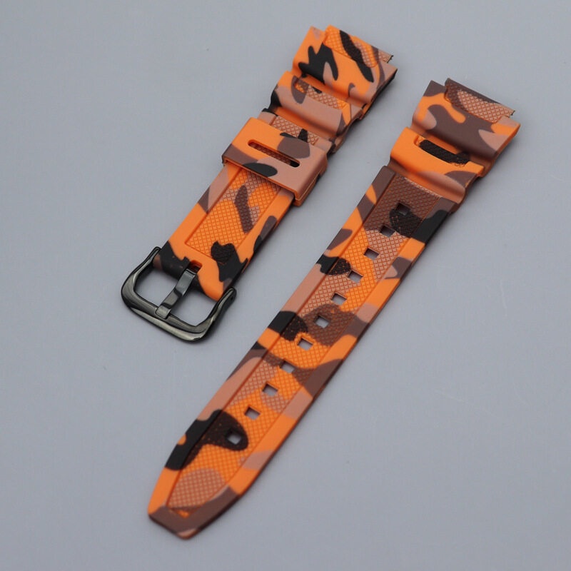YIFILM Dây Cao Su Mềm 18mm Màu Camo Cho Đồng Hồ Casio W-218H AE1200/1000W/1300 W-800H 216H 735H