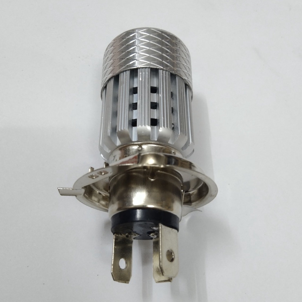 Đèn pha led xe máy bi cầu mini h4 pha trắng cos vàng siêu sáng
