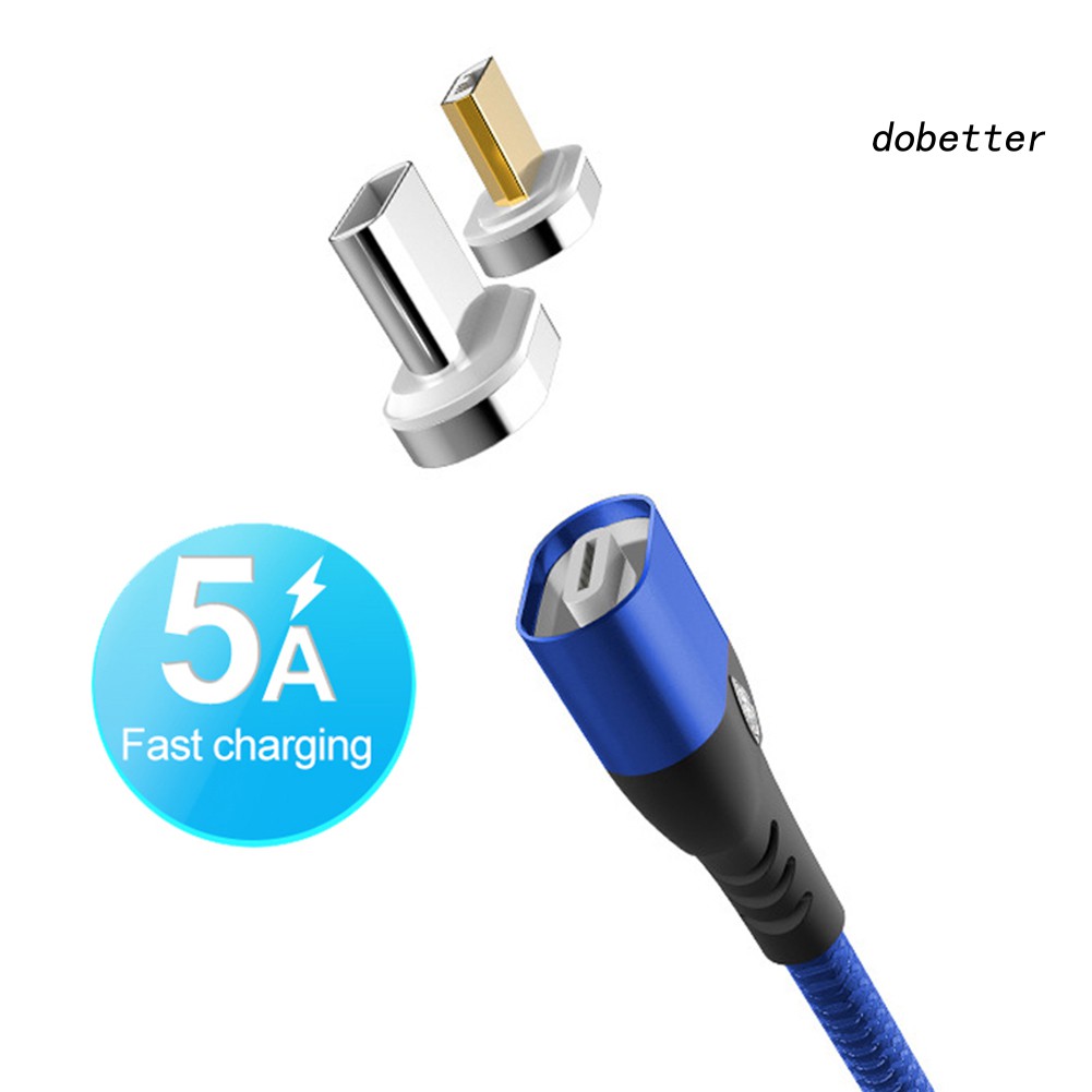 DOH_QC 3.0 Magnetic Micro USB Type-C 8Pin Fast Charging Cable for Android iPhone