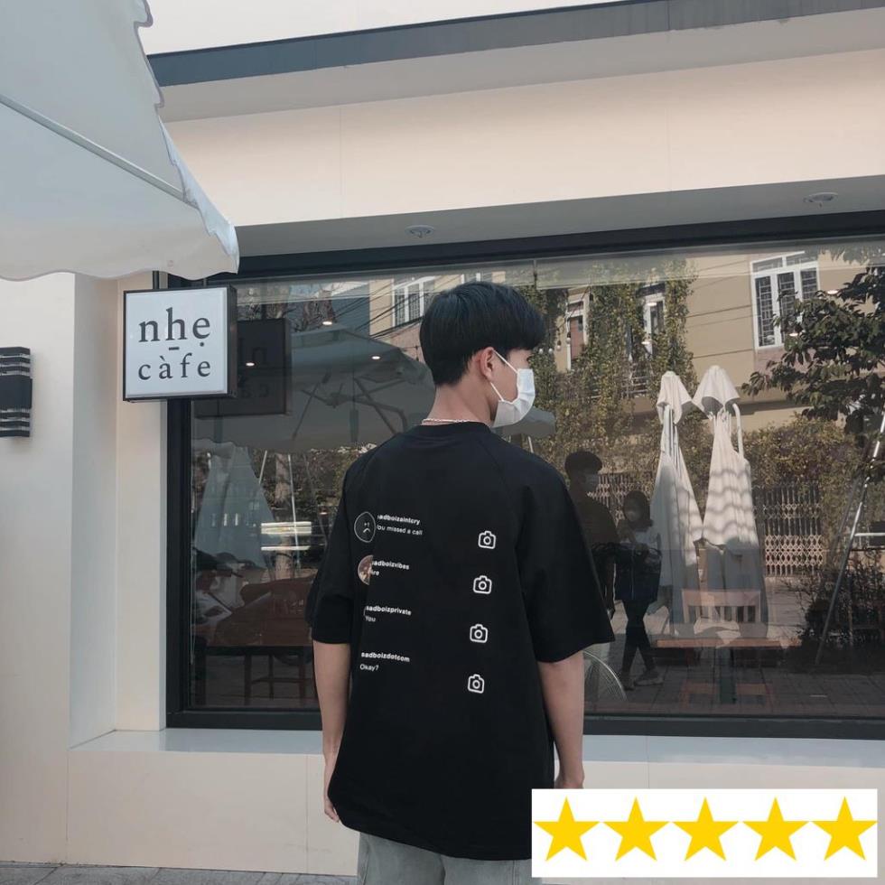 Áo thun sad boiz sadtagram tee logo nam nữ áo thun tay lỡ sadboiz sadtagram full tag