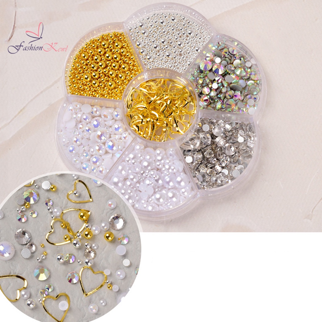 Khay phụ kiện trang trí móng tay hình hoa