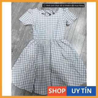 [Hàng Cao Cấp] ĐẦM XÒE CARO SIÊU XINH