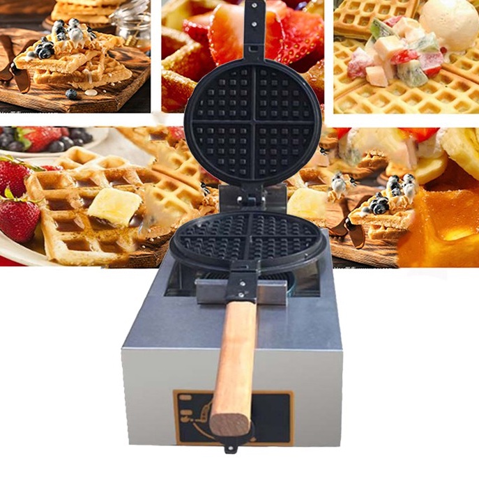 Máy Làm Bánh Waffle quế, bánh tổ ong sử dụng Gas