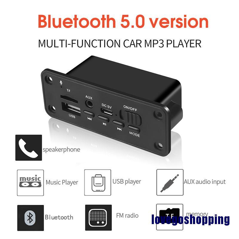 Bảng Mạch Giải Mã Loa Bluetooth 5.0 Mp3 2x3w Dành Cho Xe Hơi