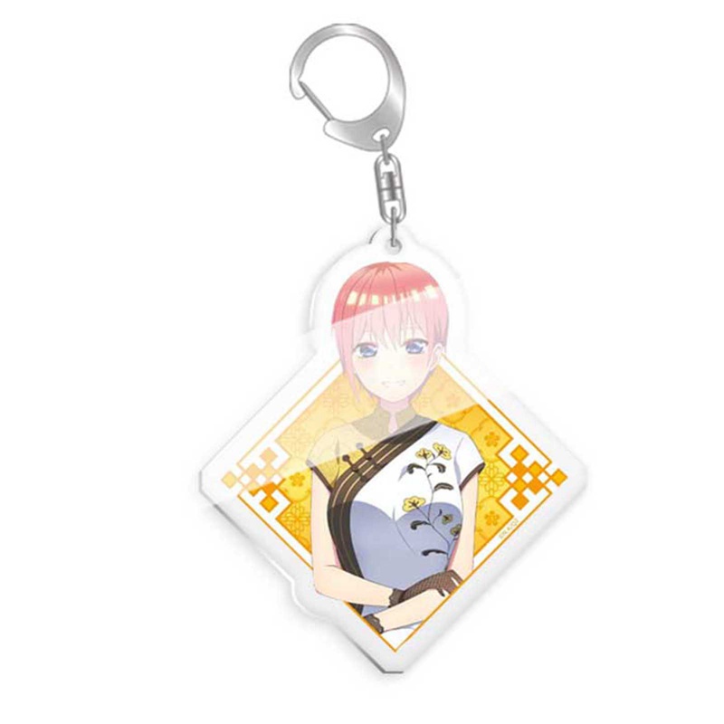 Móc khóa bằng acrylic in hình Nakano Ichika Nino Miku Yotsuba Itsuki