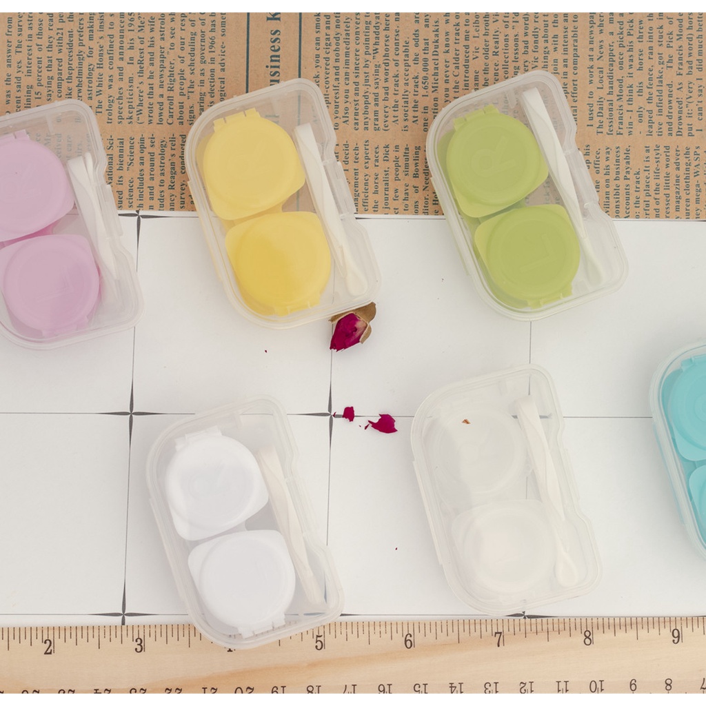 Hộp Đựng Kính Áp Tròng Mini Màu Sắc Ngọt Ngào HSU