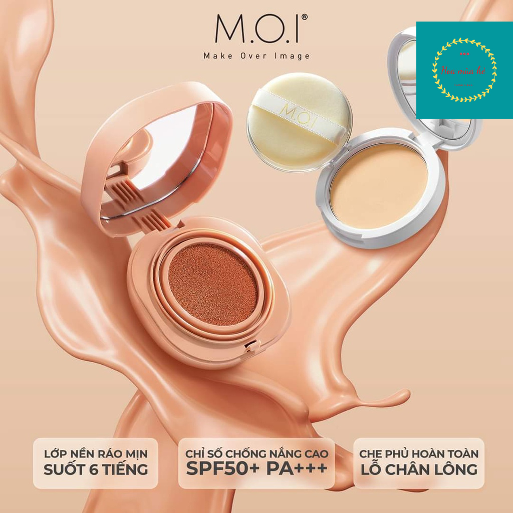 [chính hãng] BỘ ĐÔI PHẤN NƯỚC VÀ PHẤN PHỦ (COMBO BABY SKIN CUSHION, POWER) MOI