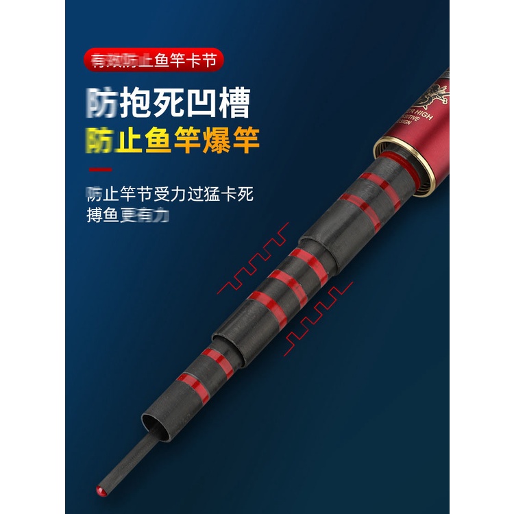 Cần câu tay 6H hoàng long carbon tặng ngọn phụ siêu khoẻ