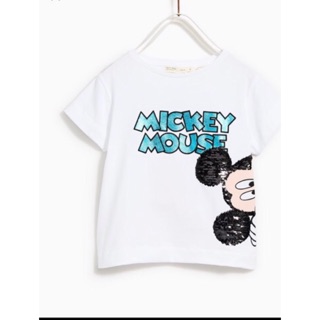 Áo thun mickey xanh thỏ trốn tìm