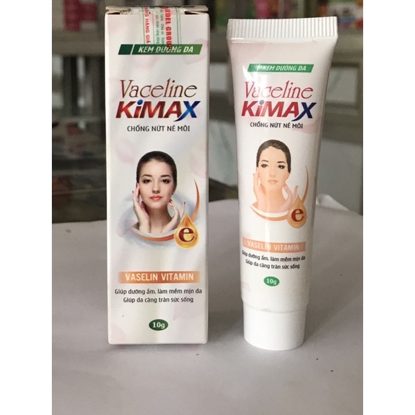 Vacelin Kimax - Kết hợp vitamin E và vaselin, chống nứt môi, dưỡng ẩm, mềm môi - Tube 10gam