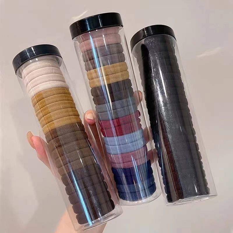 Dây Buộc Tóc Cao Su Dày Co Giãn Không Đường May Phong Cách Hàn Quốc