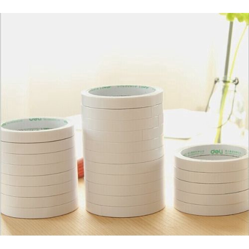 Cuộn băng keo 2 mặt siêu dính 6mm cho văn phòng/đồ thủ công DIY