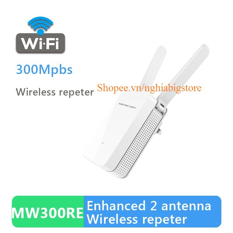 [Mã ELFLASH5 giảm 20K đơn 50K] Bộ Tiếp Sóng, Tăng Cường Và Khuếch Đại Wifi Mercury 300Mbps