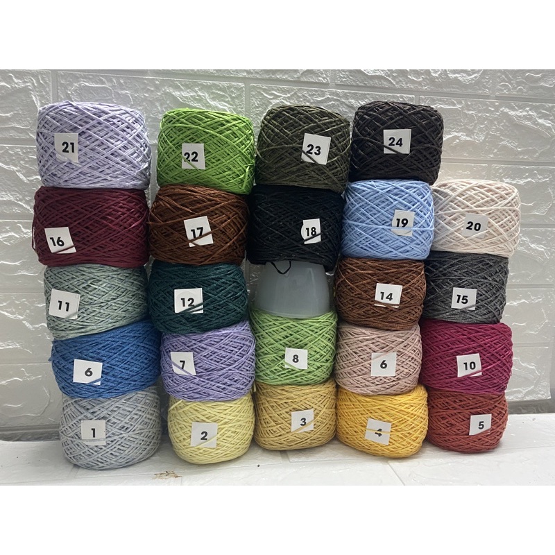 Sợi dệt cotton Thái dẹp 2mm