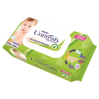 Combo 6 Khăn ướt Unifresh Nha đam 80 Miếng