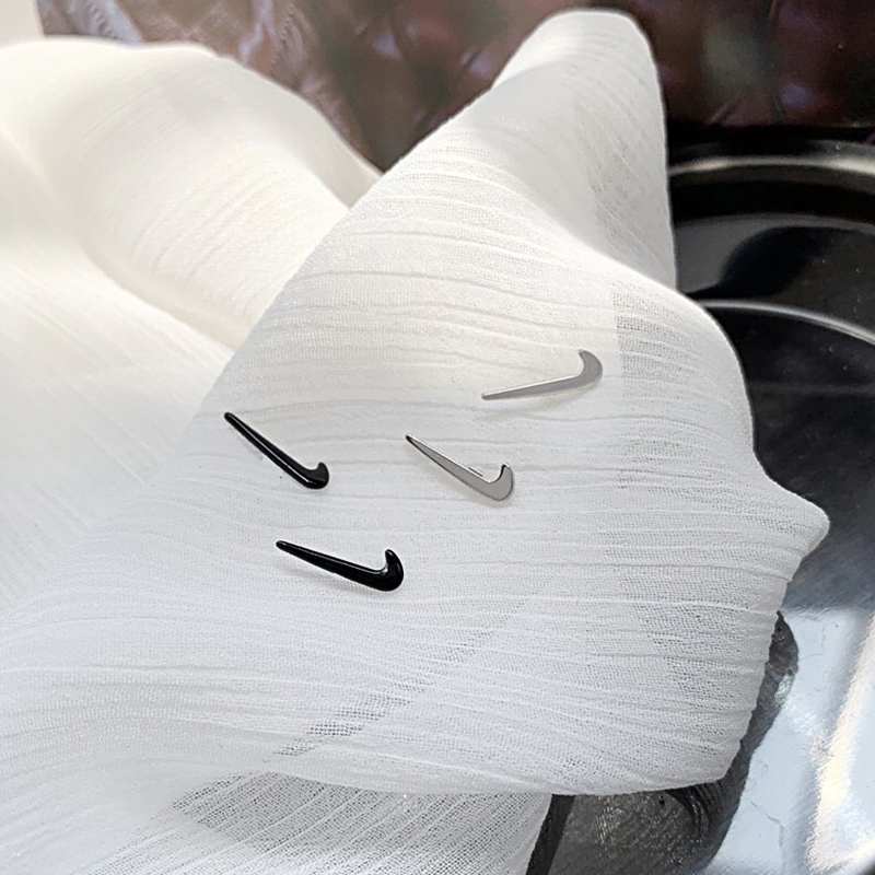 Khuyên tai / dây chuyền bằng kim loại hình dấu tích đáng yêu phong cách Hàn Quốc thời trang cho nữ