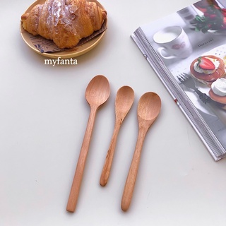 Bộ 3 thìa gỗ ăn cơm, muỗng ăn cơm Hàn Quốc, thìa gỗ nhãn xuất khẩu
