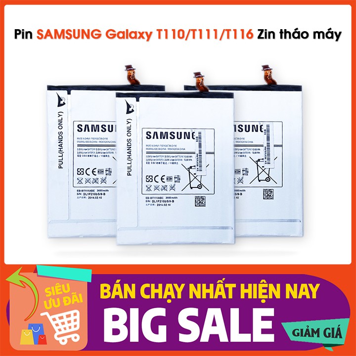 Pin Samsung Tab 3 Lite (Tab 3V) T110/ T111/ T116 ⚡ Pin bóc máy thay thế cho Samsung Galaxy Tab 3 Lite/ Tab 3V