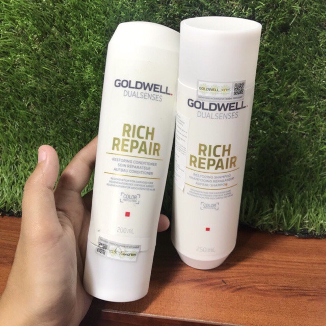 GOLDWELL - Cặp Dầu Gội Dầu Xả Dưỡng Ẩm Phục Hồi GOLDWELL 200ML