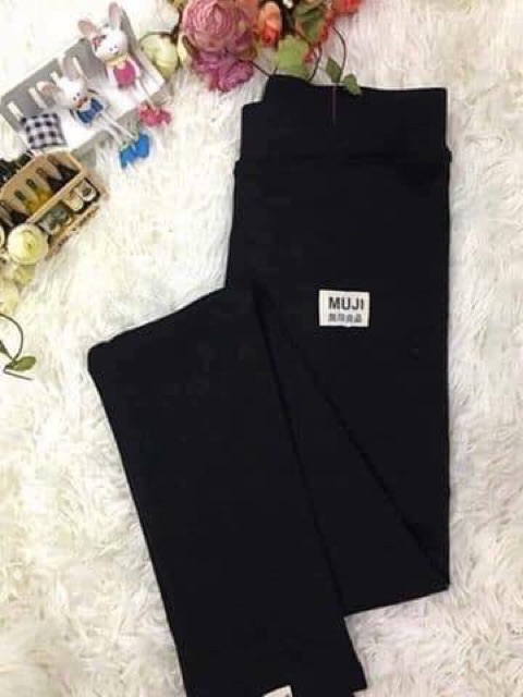 Quần legging Muji lót lông siêu ấm