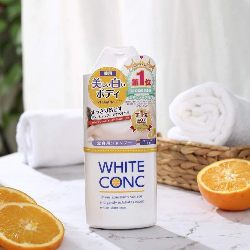 Sữa tắm trắng da toàn thân WHITE CONC body Nhật Bản 360ml - Jenieeshop