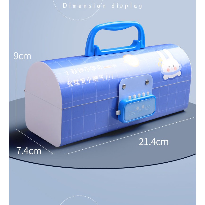 Hộp bút có mật khẩu đa năng kiểu Hàn Quốc chất liệu nhựa sạch ABS an toàn cao cấp
