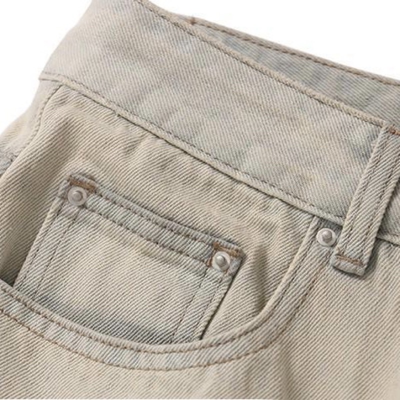 Quần jean ống rộng unisex Sad Juidb thêu nổi phong cách vibe - quần jean baggy nam nữ dày dặn, cá tính