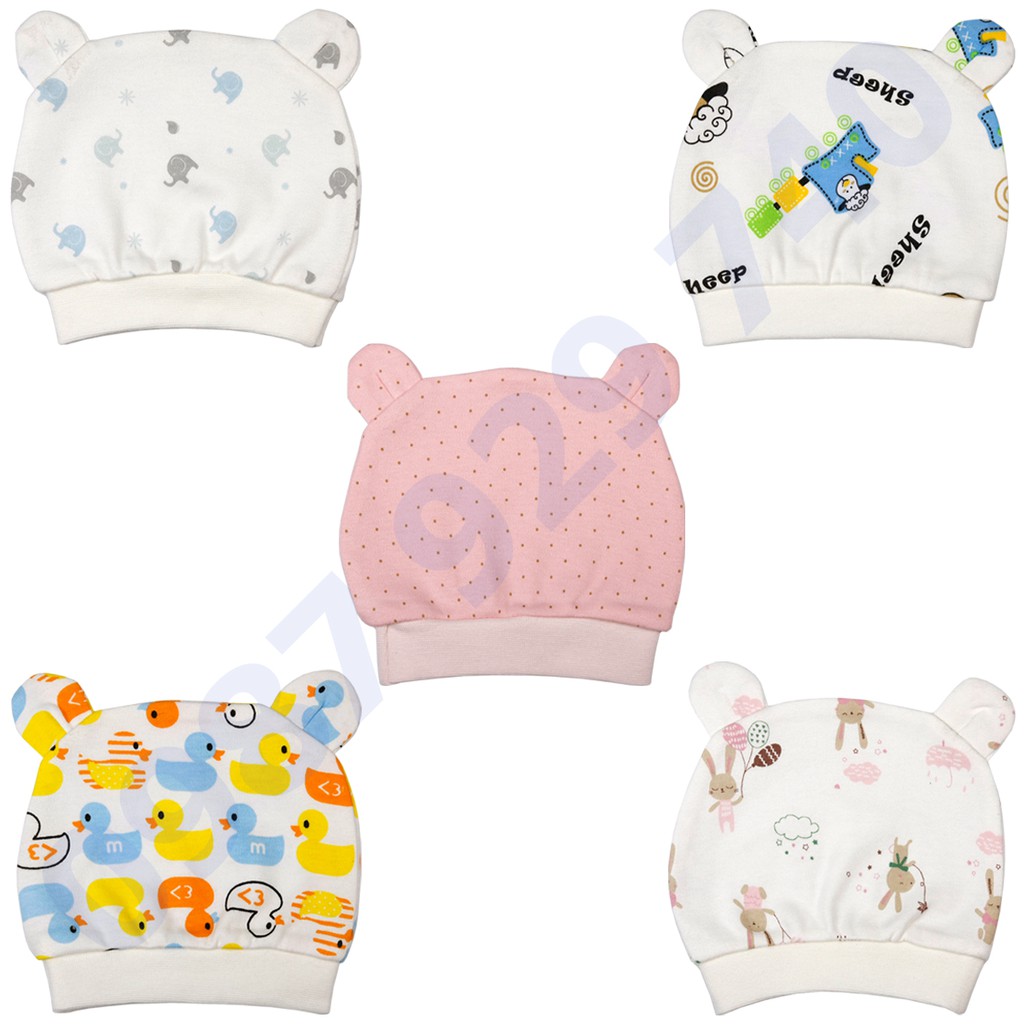 Mũ sơ sinh chất liệu nỉ cao cấp  HÀNG LOẠI 1 an toàn cho bé sơ sinh  MN55 - Đồ cho trẻ sơ sinh