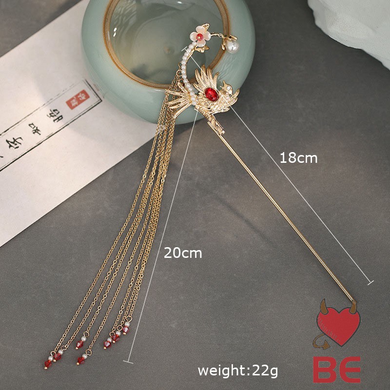 YADORNOS Trâm Cài Tóc Tua Rua Phong Cách Trung Hoa Dành Cho Nữ