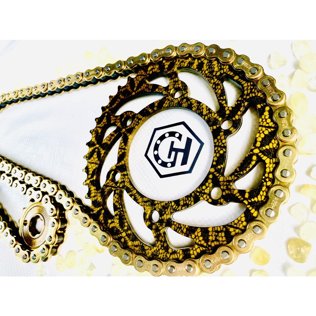 Nhông Sên Dĩa Exciter 150- Mẫu dĩa Carbon