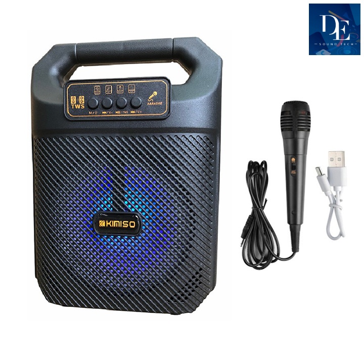 Loa Karaoke Bluetooth Cao Cấp DE Kimiso 3606/7, Loa Kẹo Kéo Không Dây Công Suất Lớn - BH 12 Tháng