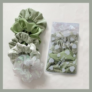 Set dây cột tóc scrunchies 5 cái - UniLabel
