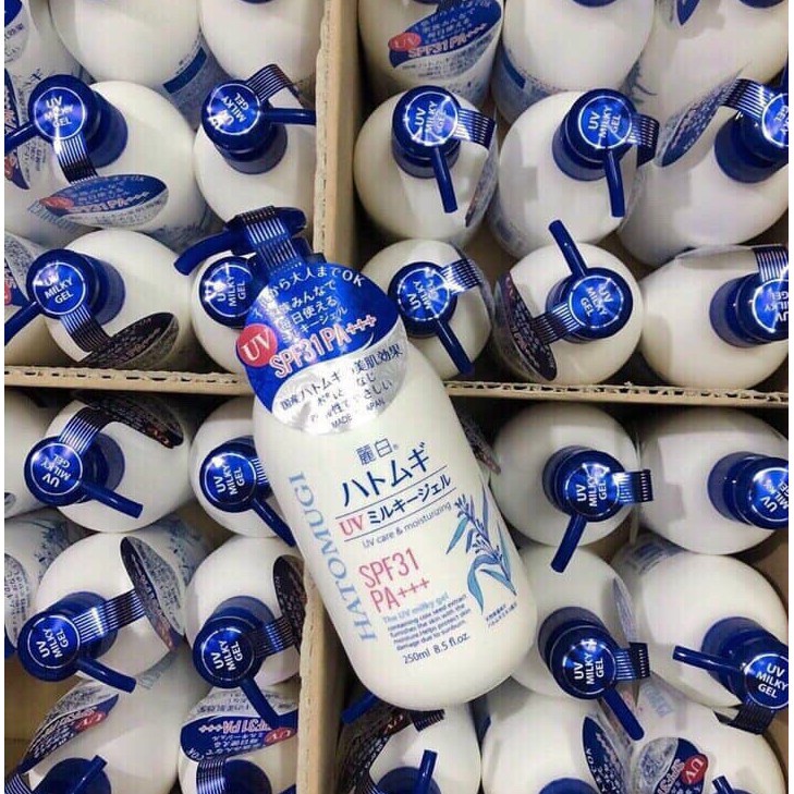 Sữa Dưỡng Thể Hatomugi Trắng Da Chống Nắng Từ Hạt Ý Dĩ Naturie Nhật Bản