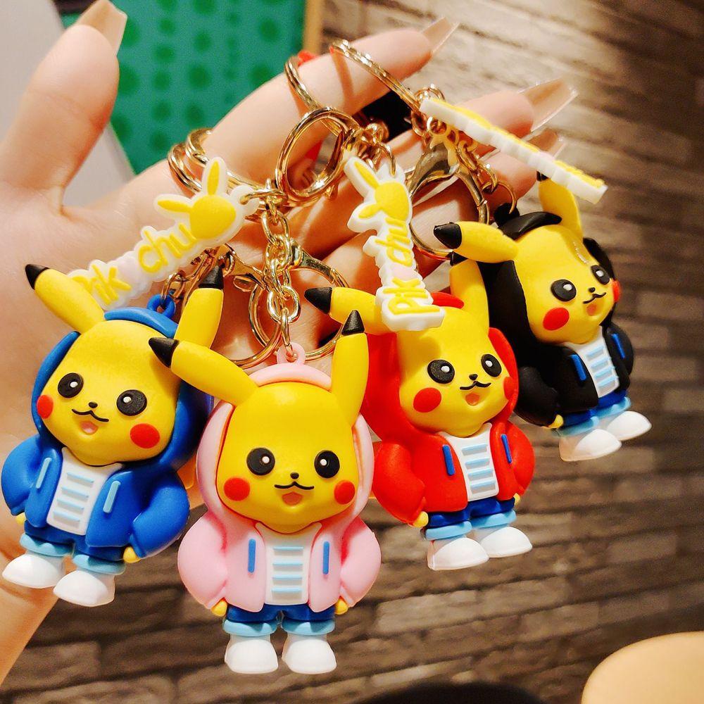 Móc Khóa Hình Pikachu Hoạt Hình Dễ Thương
