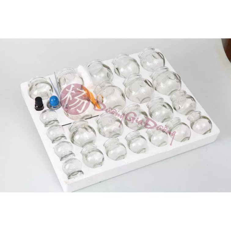 GIÁC HƠI THUỶ TINH 1 BỘ 12 CHIẾC HỖ TRỢ ĐIỀU TRỊ CÁC BỆNH LÝ TRONG Y HỌC CỔ TRUYỀN: CẢM LẠNH, ĐAU NHỨC XƯƠNG KHỚP...