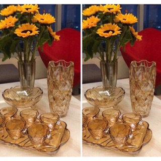 Bộ sản phẩm lọ hoa, đĩa hoa quả, ấm chén