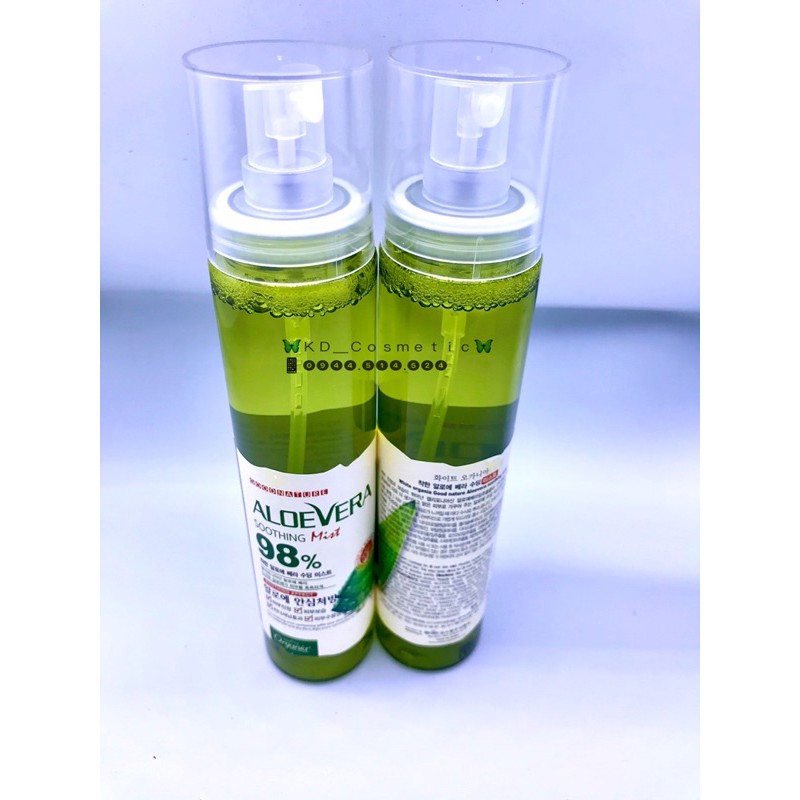 Xịt khoáng lô hội nha đam Aloe Vera Soothing Mít 98%