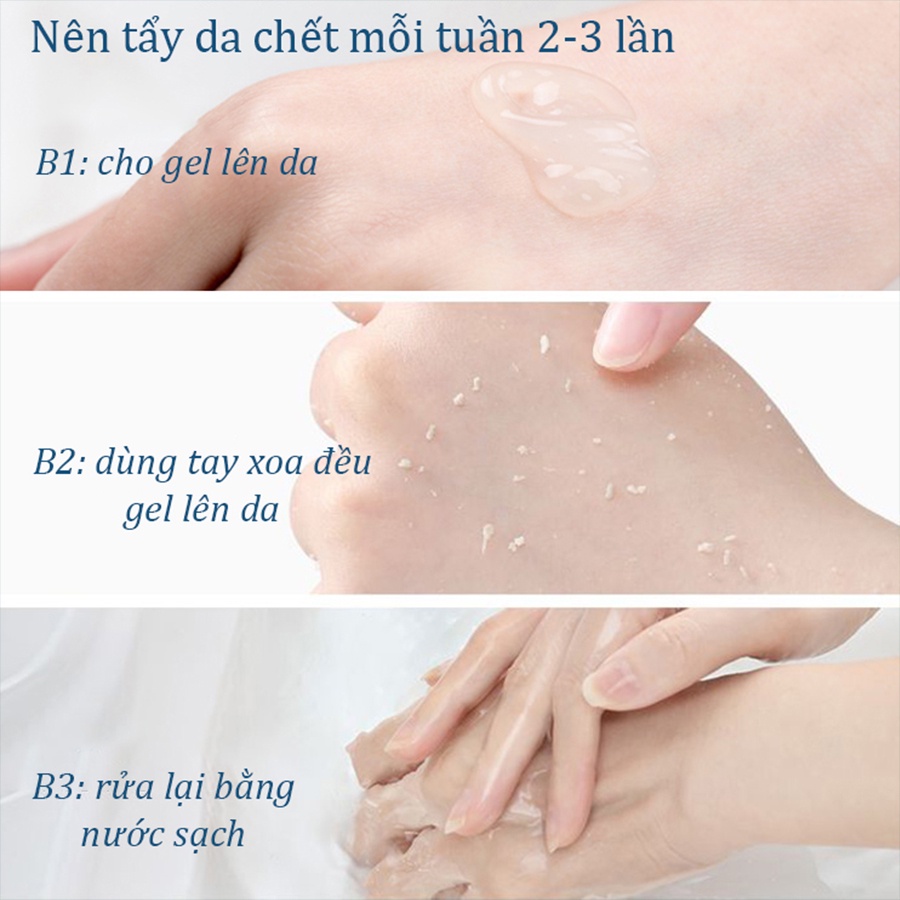Kem tẩy tế bào chết cho da mặt Leconor 200g, gel tẩy da chết tinh chất lô hội tự nhiên giúp trắng da, mờ thâm, dưỡng ẩm